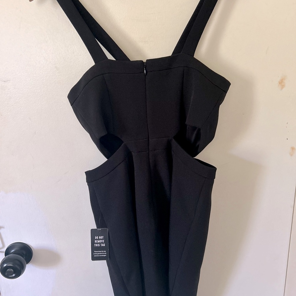 Xs black cutout mini dress